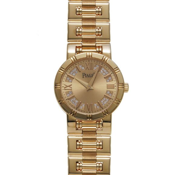 PIAGET Dancer 125th Anniversary 80563K81 Gold/Circle Diamond Ladies Watches ... - Picture 1 of 5